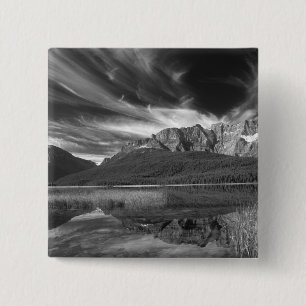 Chapa Cuadrada Nubes de cirro sobre el lago Waterfowl, Banff