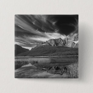 Chapa Cuadrada Nubes de cirro sobre el lago Waterfowl, Banff