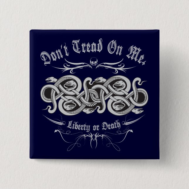 Chapa Cuadrada Nudo de la serpiente de DTOM (Anverso)