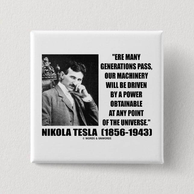 Chapa Cuadrada Nuestra maquinaria será conducida por un poder (Anverso)