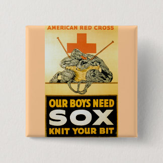 Chapa Cuadrada Nuestros Niños Necesitan Sox ~ Amar Su Boca