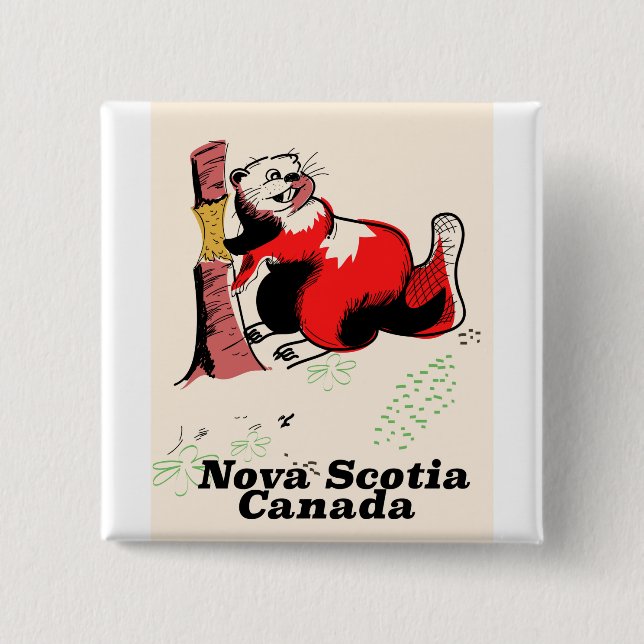 Chapa Cuadrada Nueva Escocia canadá (Anverso)