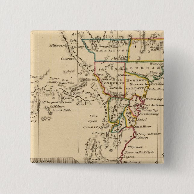 Chapa Cuadrada Nueva Gales del Sur (Anverso)