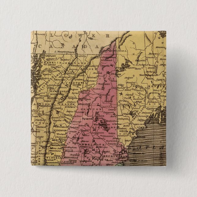 Chapa Cuadrada Nueva Inglaterra 4 (Anverso)