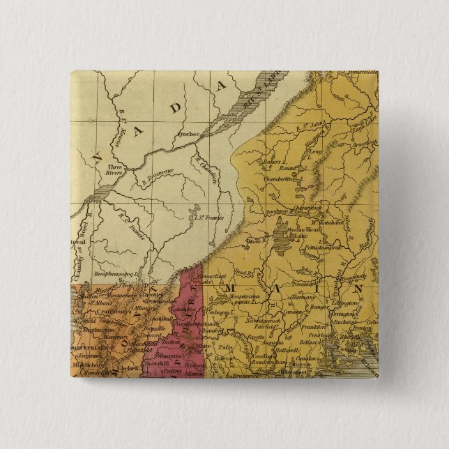 Chapa Cuadrada Nueva Inglaterra 5 (Anverso)