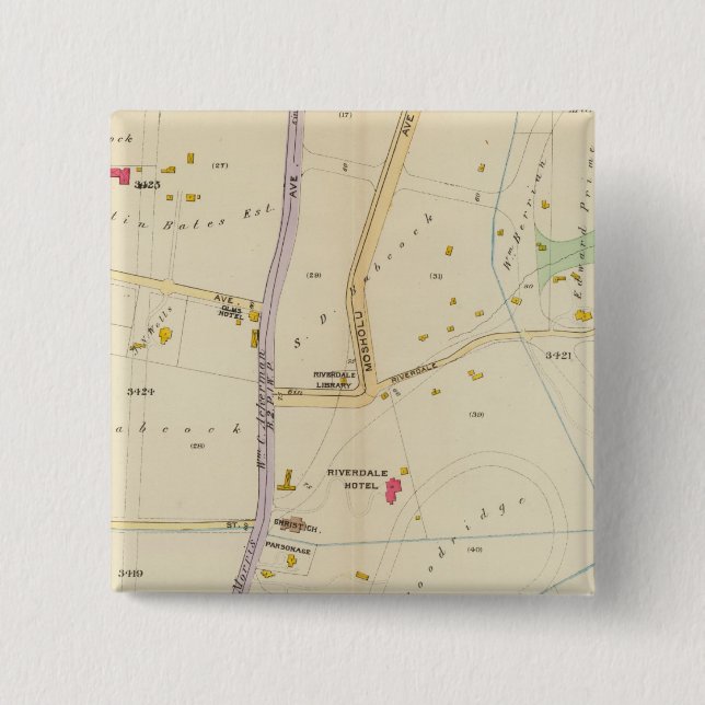 Chapa Cuadrada Nueva York 15 (Anverso)