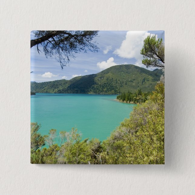 Chapa Cuadrada Nueva Zelanda, Isla del Sur, Marlborough Suena. (Anverso)