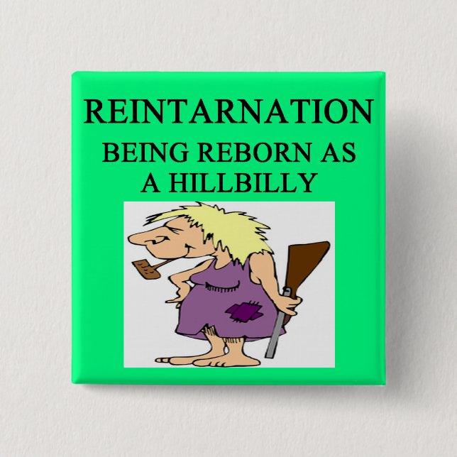 Chapa Cuadrada nuevo chiste del hillbilly de la edad (Anverso)