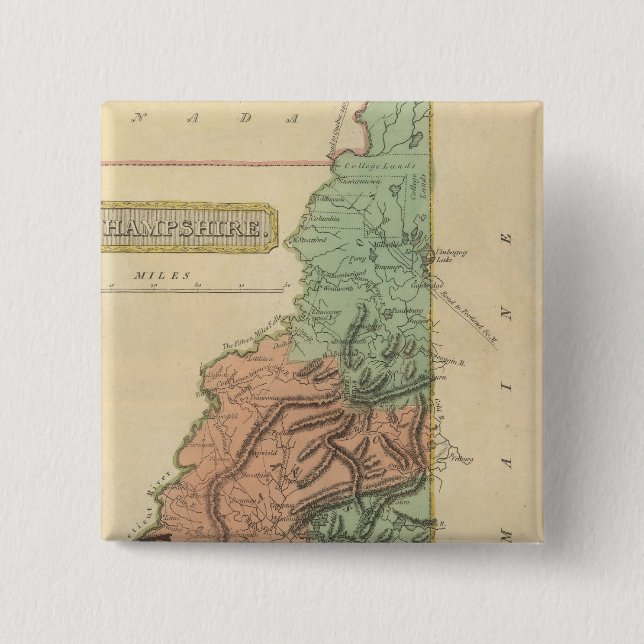 Chapa Cuadrada Nuevo Hampshire 8 (Anverso)