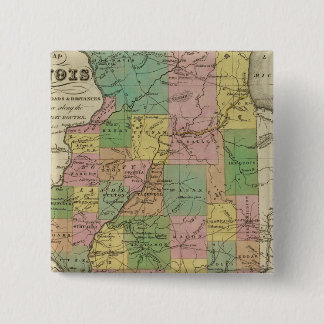 Chapa Cuadrada Nuevo Mapa De Illinois