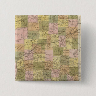 Chapa Cuadrada Nuevo mapa de Indiana