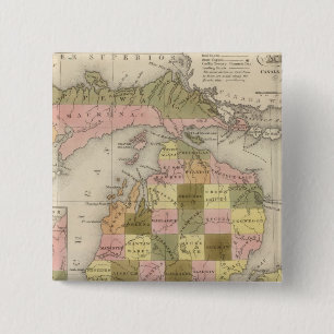 Chapa Cuadrada Nuevo Mapa De Michigan
