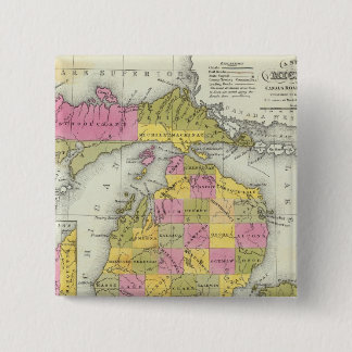 Chapa Cuadrada Nuevo Mapa De Michigan 2