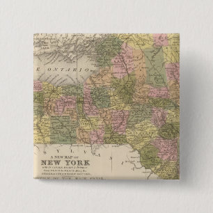 Chapa Cuadrada Nuevo Mapa De Nueva York