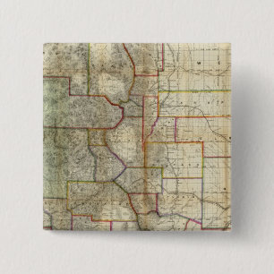Chapa Cuadrada Nuevo mapa del estado de Colorado de Thayer