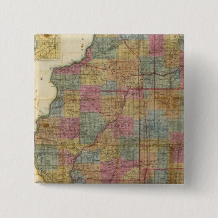 Chapa Cuadrada Nuevo mapa seccional del estado de Illinois 2
