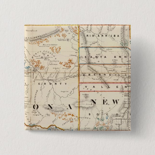 Chapa Cuadrada Nuevo México, Arizona (Anverso)