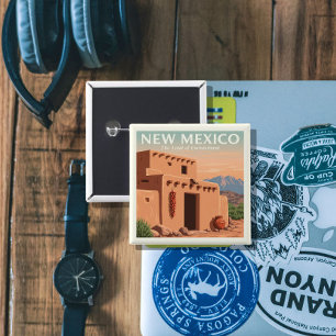 Chapa Cuadrada Nuevo México vintage
