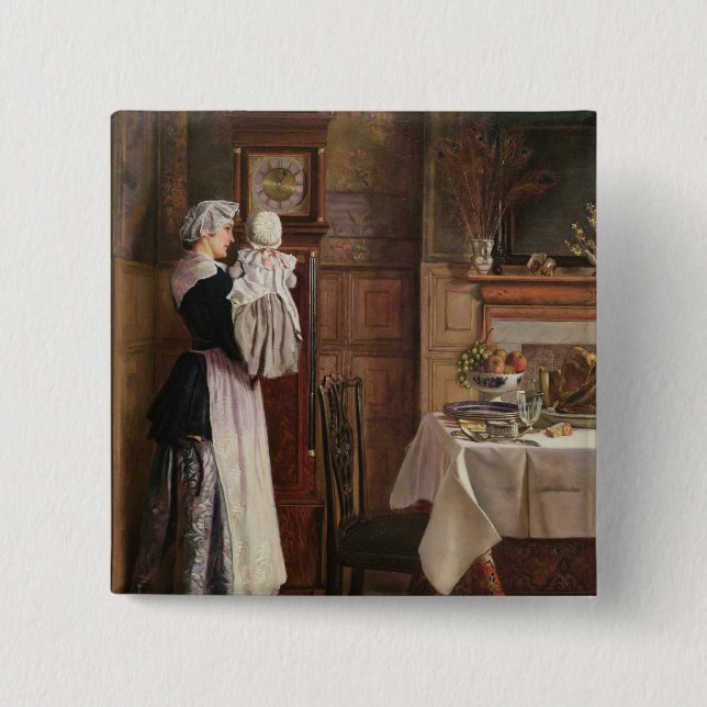 Chapa Cuadrada Nuez dura, Dickory, muelle (Anverso)