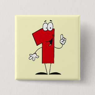 Chapa Cuadrada Número 1 camisetas y regalos de cumpleaños T