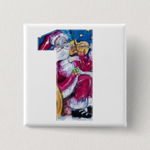 Chapa Cuadrada NÚMERO 1 DE navidades / SANTA INSPIRADA