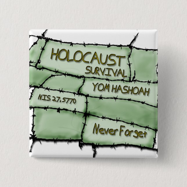 Chapa Cuadrada Nunca olvide (Anverso)