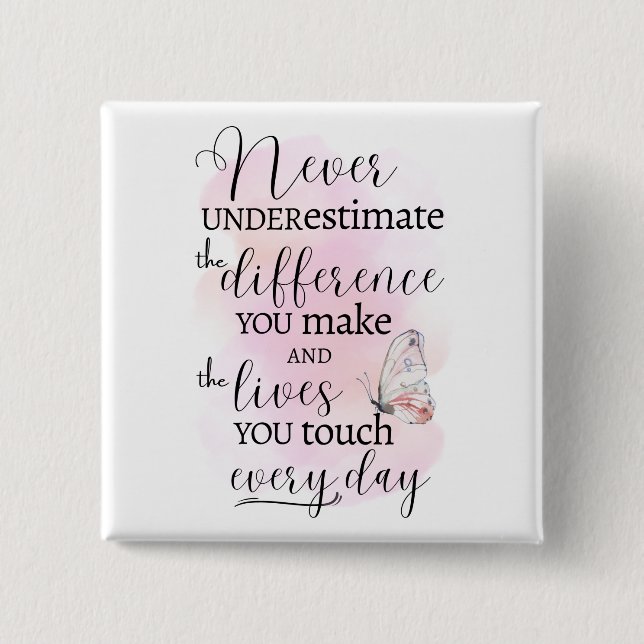 Chapa Cuadrada Nunca Subestimes la Diferencia que Marcas (Anverso)