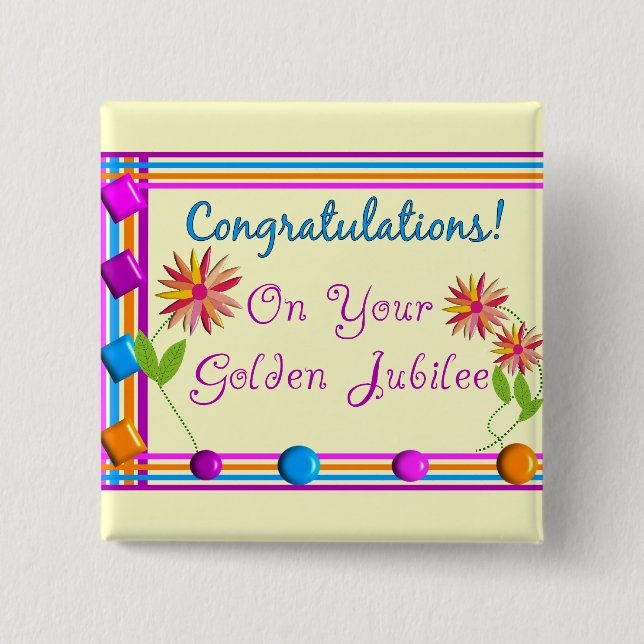 Chapa Cuadrada Nuns Golden Jubilee Gifts (Anverso)