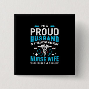 Chapa Cuadrada Nurse Gift Soy Un Esposo Orgulloso