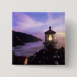 Chapa Cuadrada O, costa de Oregón, faro de Heceta Head, en