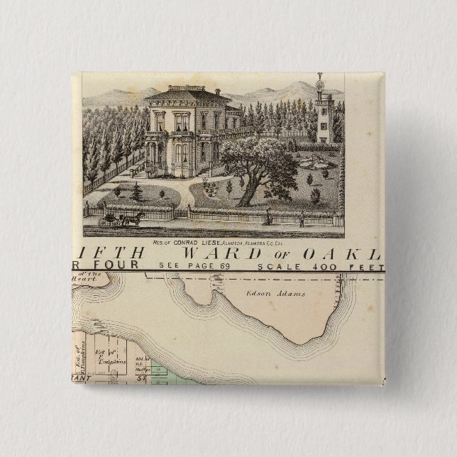 Chapa Cuadrada Oakland, alrededores 4 (Anverso)