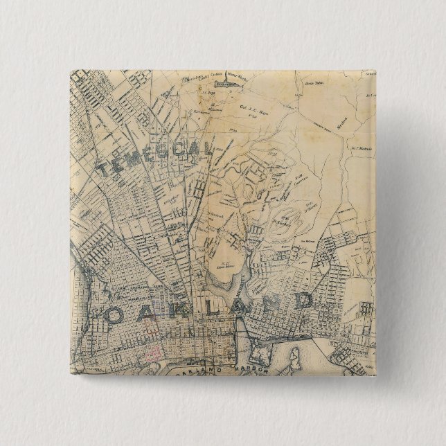 Chapa Cuadrada Oakland, Berkeley, Alameda (Anverso)