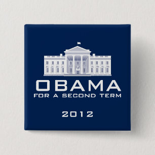 Chapa Cuadrada Obama 2012