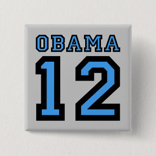 Chapa Cuadrada Obama 2012