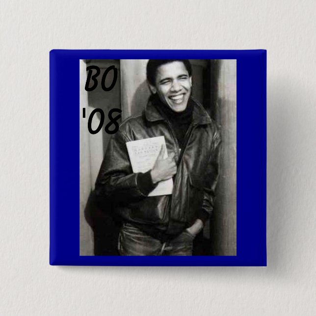 Chapa Cuadrada obama, BO'08 (Anverso)