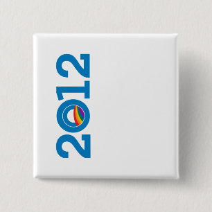 CHAPA CUADRADA OBAMA DEL ORGULLO DE 2012