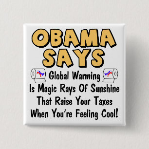 Chapa Cuadrada Obama dice