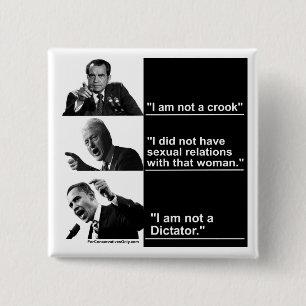 Chapa Cuadrada Obama "no soy dictador "