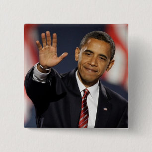 Chapa Cuadrada Obama-Onda