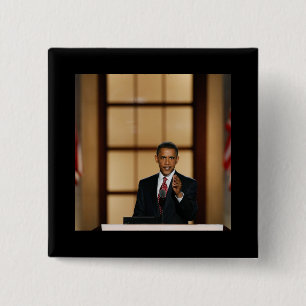 Chapa Cuadrada Obama-Speech