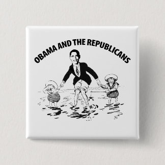 Chapa Cuadrada Obama y los republicanos