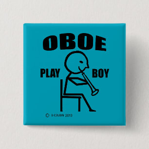 Chapa Cuadrada Oboe Play Boy