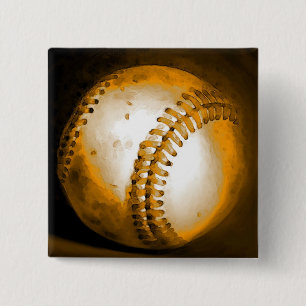 Chapa Cuadrada Obra de arte de béisbol