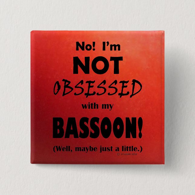 Chapa Cuadrada Obssed Bassoon (Anverso)