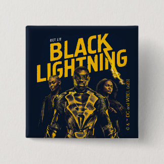 Chapa Cuadrada Obtén luz - Black Lightning