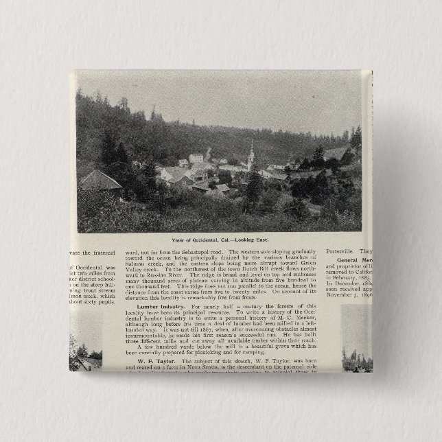 Chapa Cuadrada Occidental, California (Anverso)