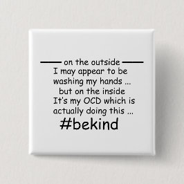 Chapa Cuadrada OCD - Conciencia obsesiva sobre el trastorno compu