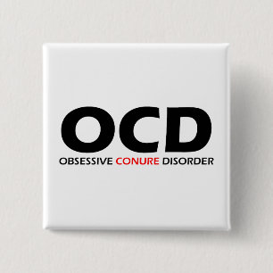 Chapa Cuadrada OCD - Trastorno obsesivo de la compresión