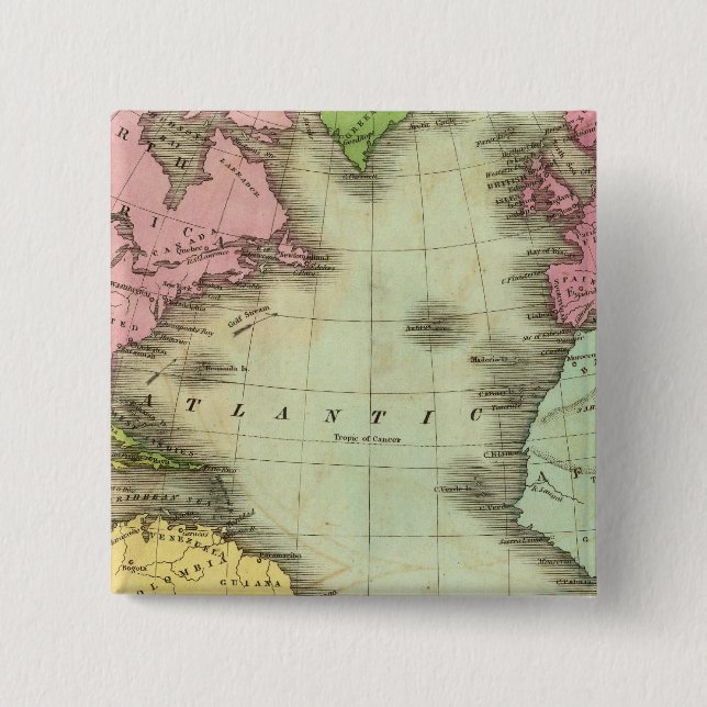 Chapa Cuadrada Océano Atlántico 4 (Anverso)