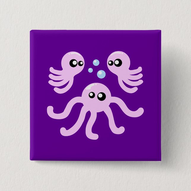 Chapa Cuadrada Octopus cutáneo (Anverso)